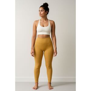 NWT SET ACTIVE Yellow Yoga Active Gym Leggings Pants  Women's Size Large